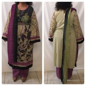Indian Pakistani Salwar Kurti Outfit Large